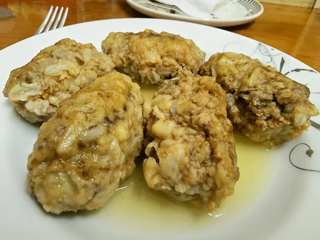 Homemade Yuvalaça prepared by my mother in Seferihisar, served with its cooking liquid