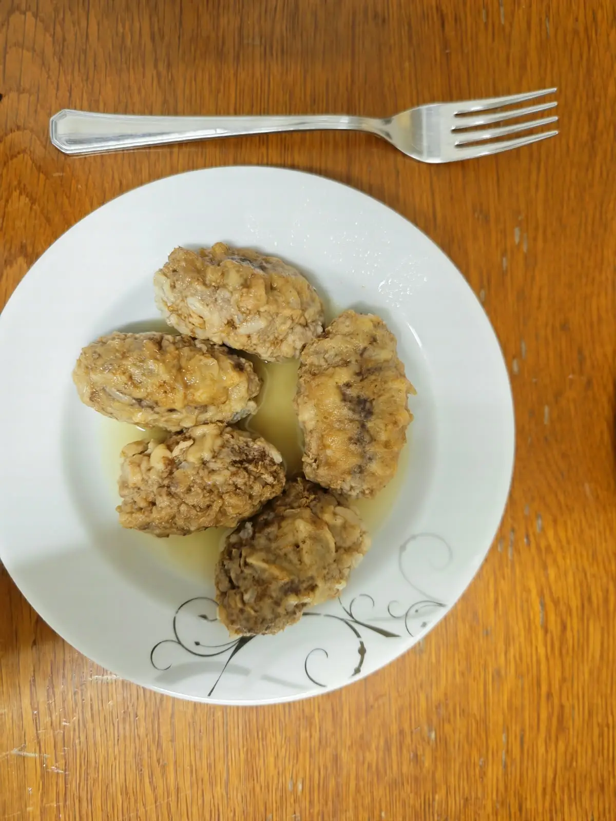 Yuvalaça meat and rice pieces made at home using my mother's family recipe